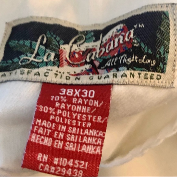 📌$16 Men’s La Cabana Miami Bice Style Winter White Pants 38x30 - Picture 5 of 9